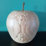Turned wooden apple