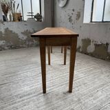 Oak and pine farmhouse console table