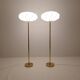 Modern Scandinavian floor lamps in brass "ENCO", Sweden, 1970s