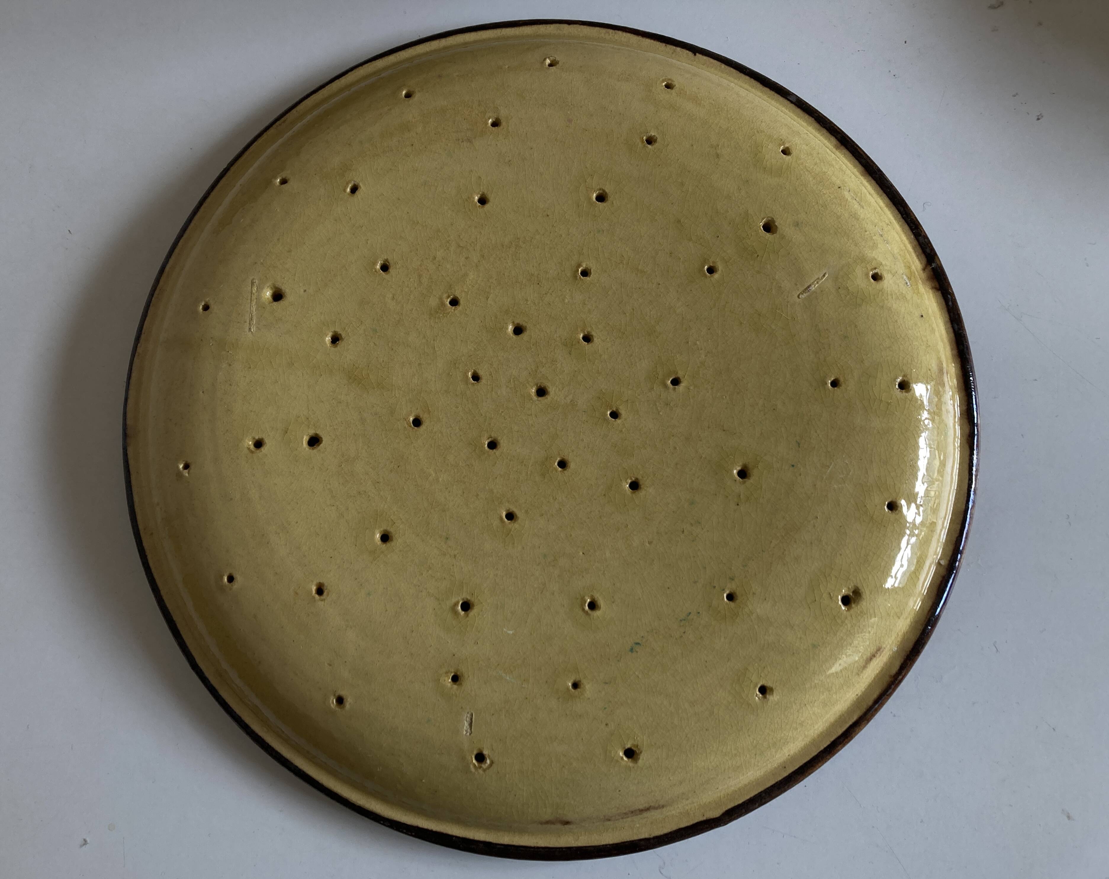 XXL Etienne Noel centerpiece in glazed earthenware from Dieulefit 1950