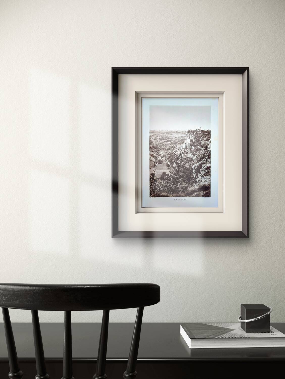 Rocamadour, Lot, photo print from 1942. By Pierre Dubure.