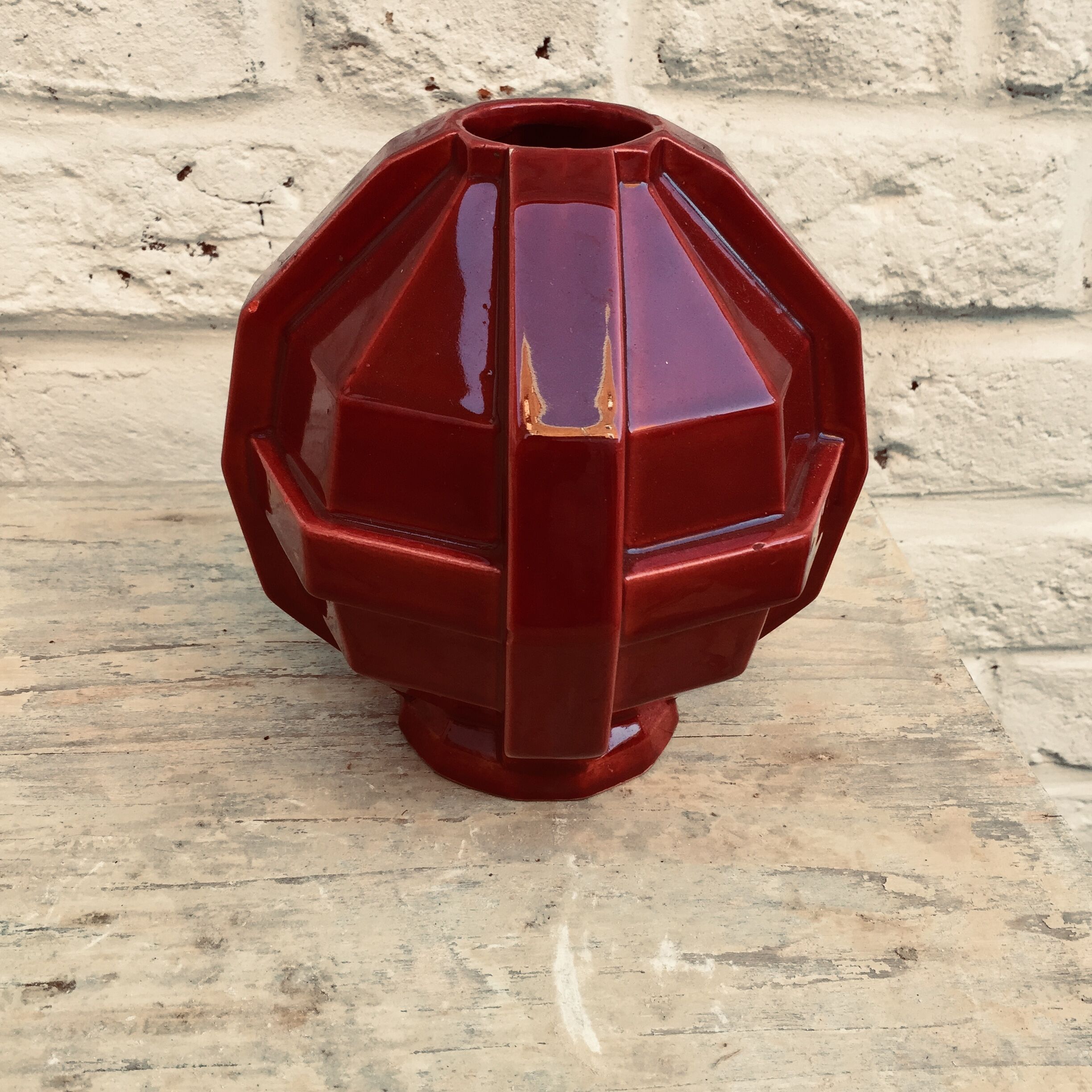 Vase boule Art Déco fabrique de Saint Clément