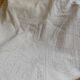 White cotton bedspread, vintage woven cotton bed throw.