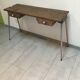 Pupitre écolier double pieds compas aluminium