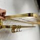 Vintage 'gold' wall coat rack