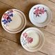 Set of 10 mismatched antique dinner plates