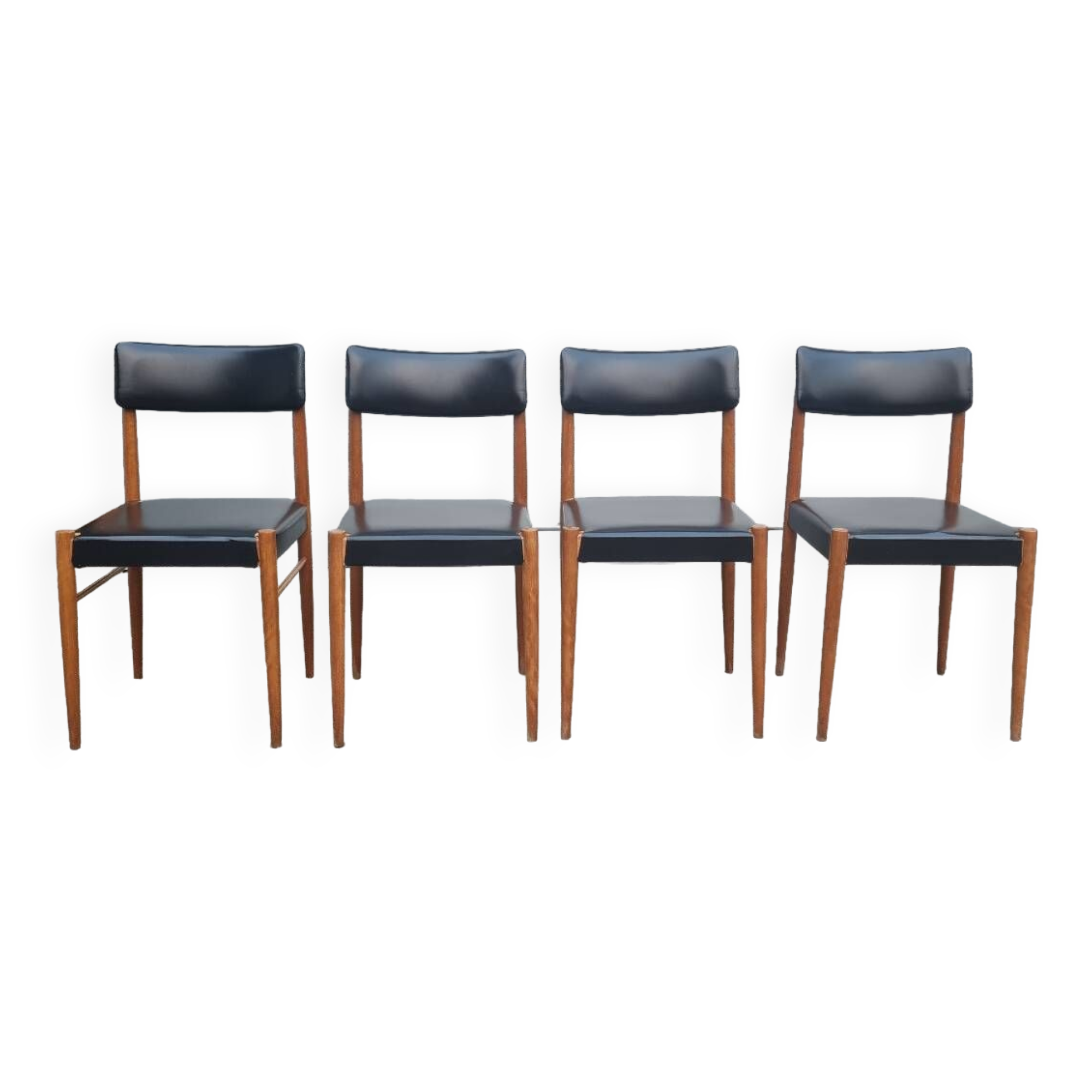 Set of 4 Scandinavian chairs 1970