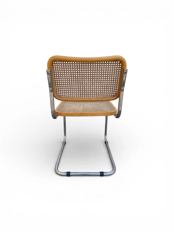 Cesca chair B32 by Marcel Breuer – cane and chrome metal – vintage