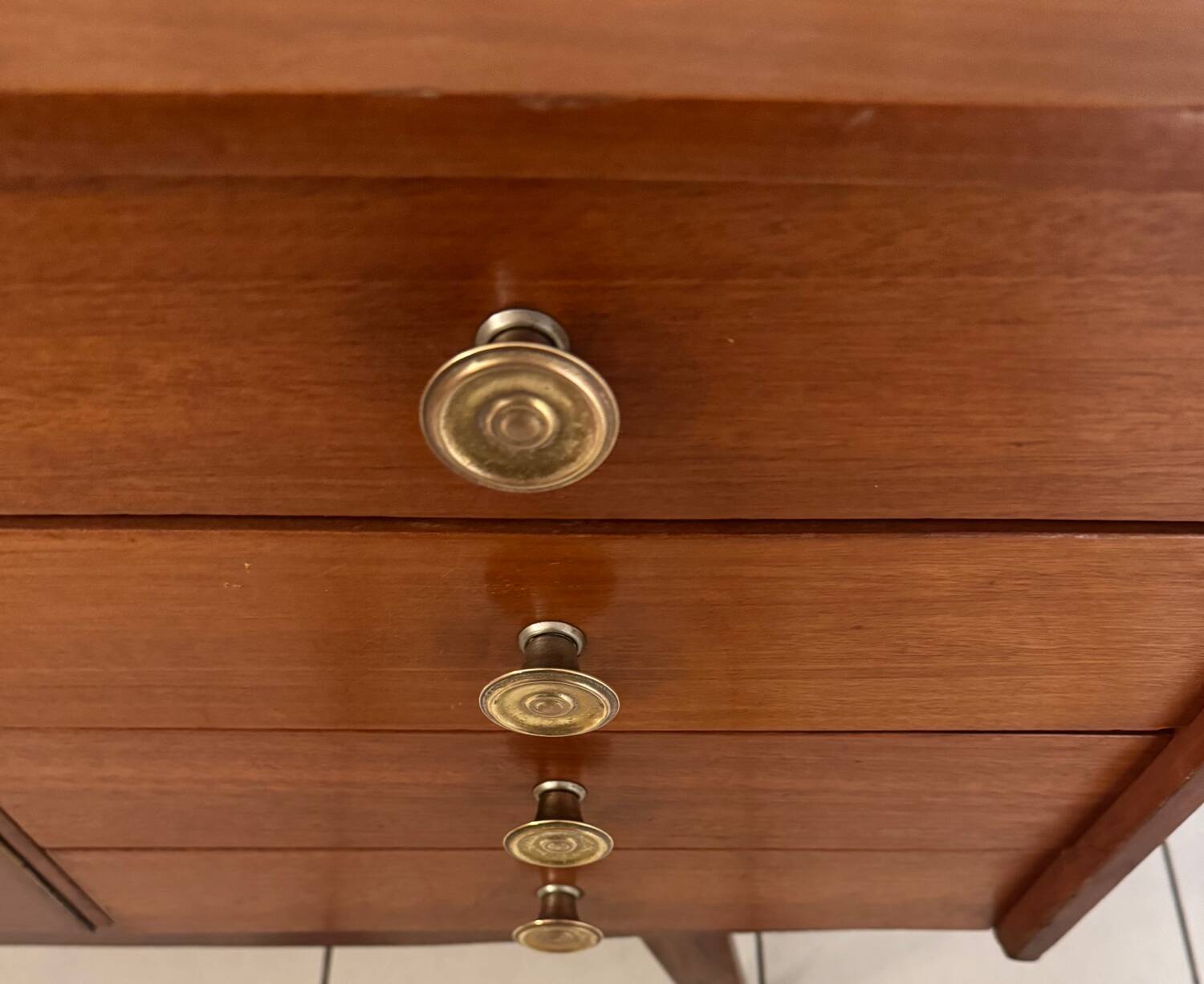 Vintage sideboard with compass feet