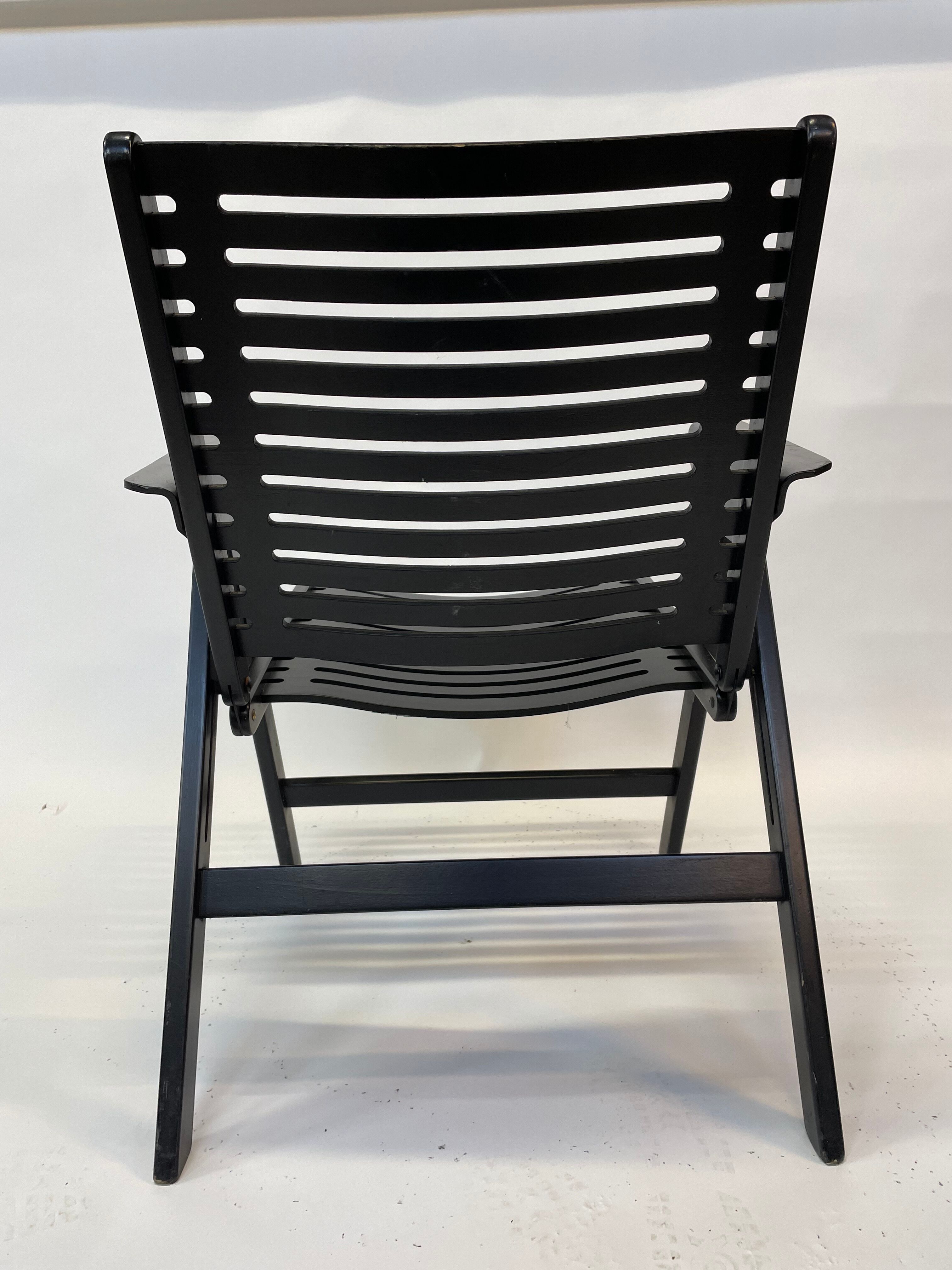 Niko Kralj Slovenian Rex Plywood Folding Chair for Stol 1950s in Black