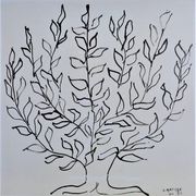 Lithographie sur papier fort Matisse d'après Le buisson 1994