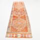 Tapis de couloir anatolien orange délavé 3x11, style contemporain, 92 x 339 cm