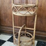 Portable rattan bar 1960s