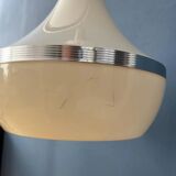 Vintage beige plexiglass space age pendant light