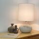 Lampe vintage en pierre sculpté
