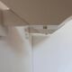 Set of modernist wall lights, white lacquered metal, France 1970