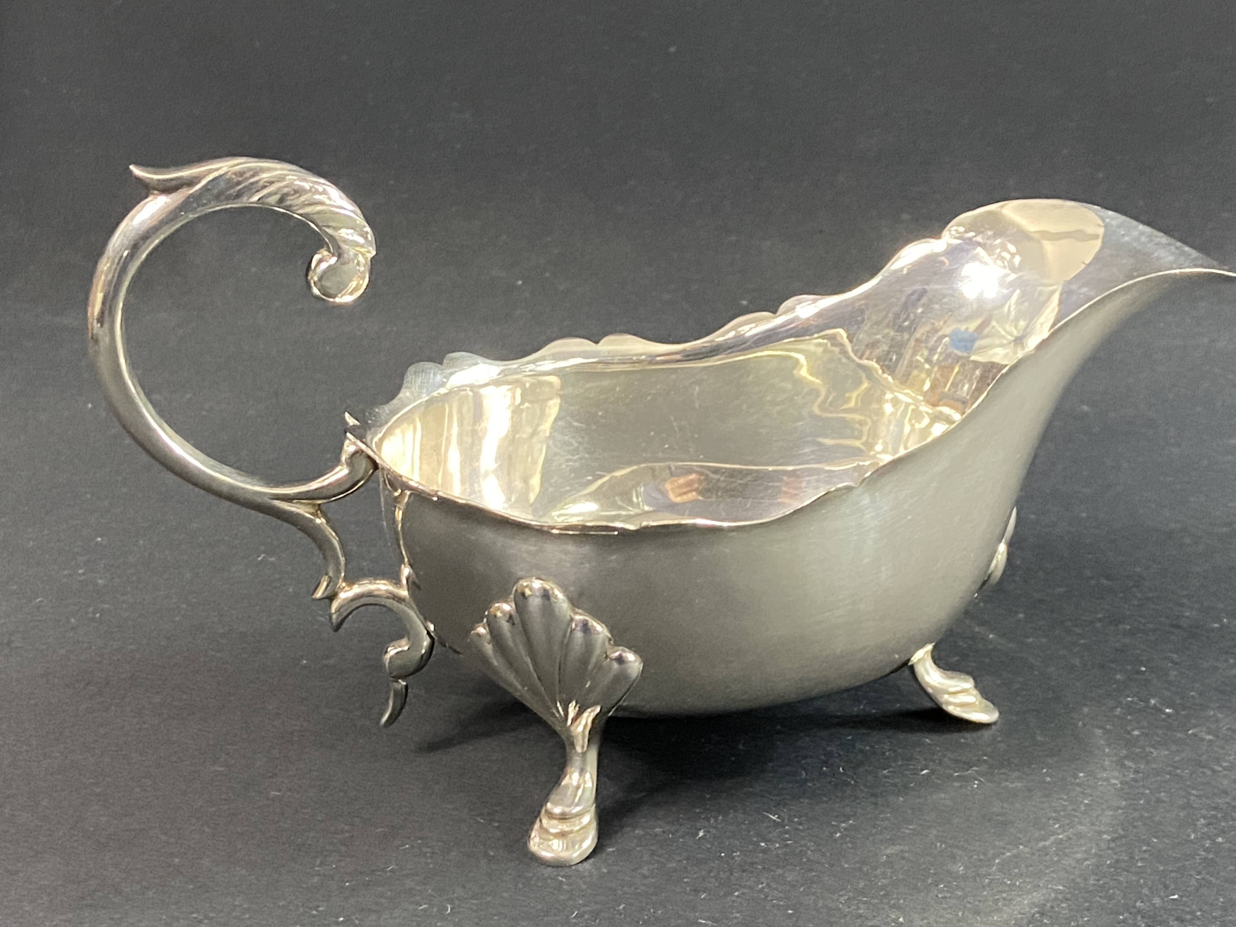 Restoration style metal sauce boat