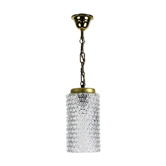 Suspension en verre cristal années 1960