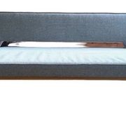 Canapé scandinave vintage, banquette scandinave vintage en teck, canapé en laine