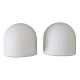 Opaline Wall Lamps by Staff Leuchten, Set of 2