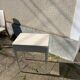 Bureau pupitre table d'appoint en bois peint vintage