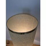 Lampe de sol 1970, 2 feux, verre blanc