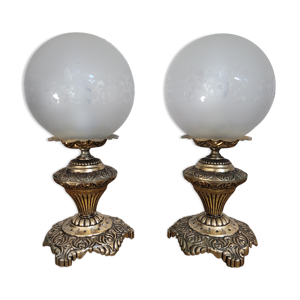 Paire de lampes baroques