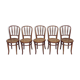 Suite 5 chairs of curved wooden Fischel bistro