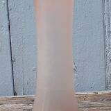 Mushroom-shaped vase in pink blown glass