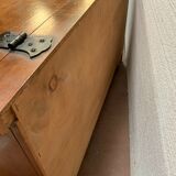 Coffre bar en bois naturel XX siècle