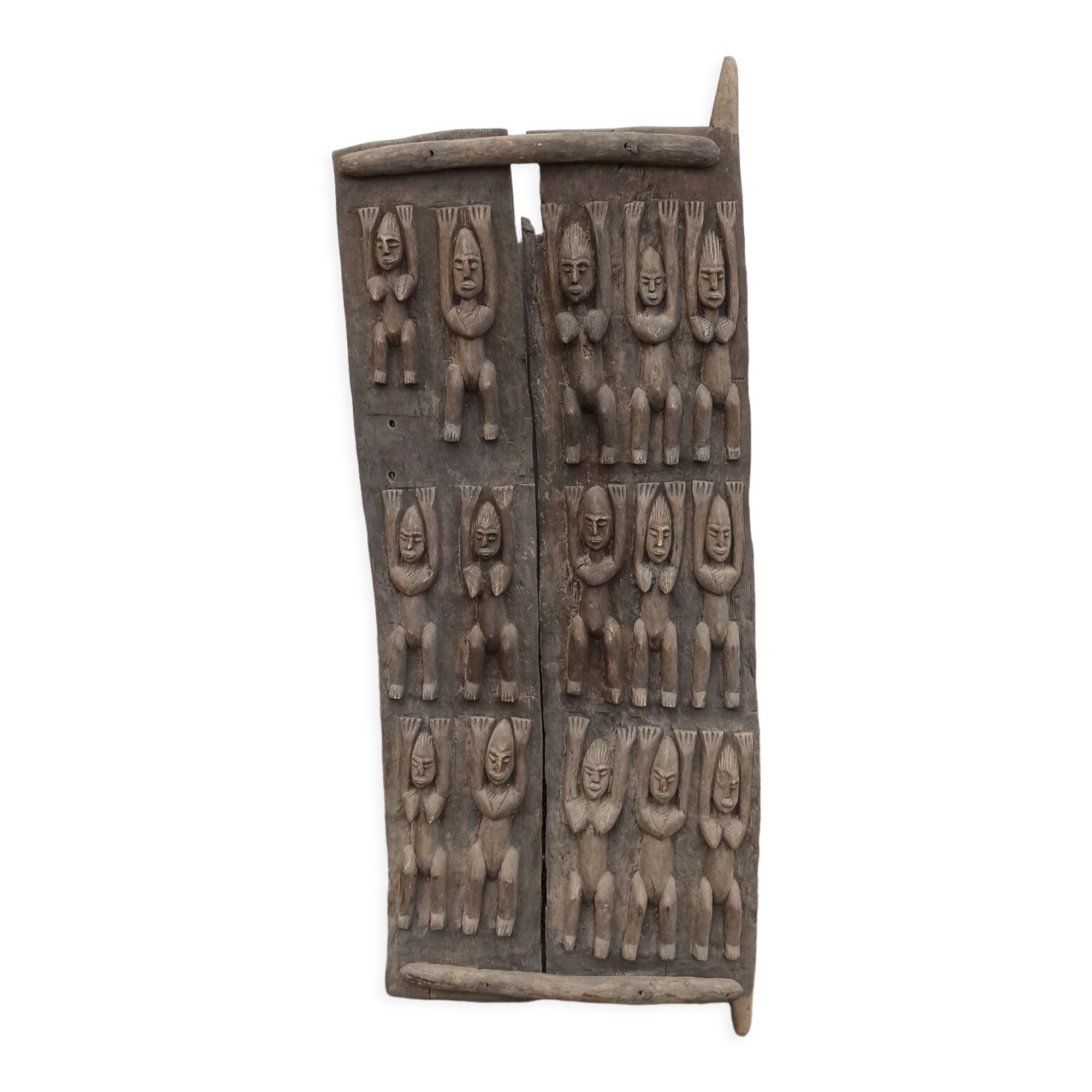 Ancienne porte en bois Dogon du Mali