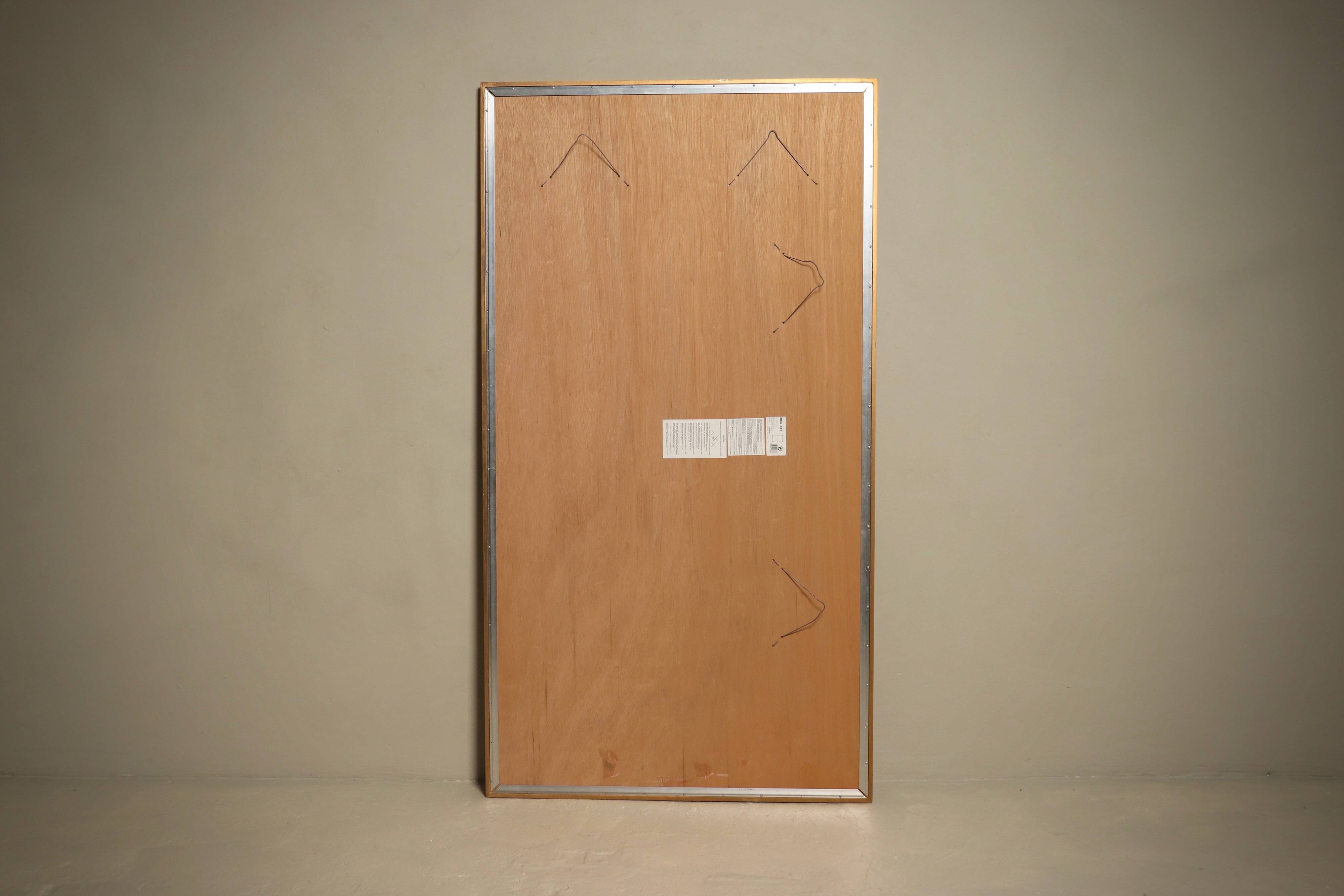 Large Revival Mirror in Gilded Resin by Deknudt Belgium 1980s