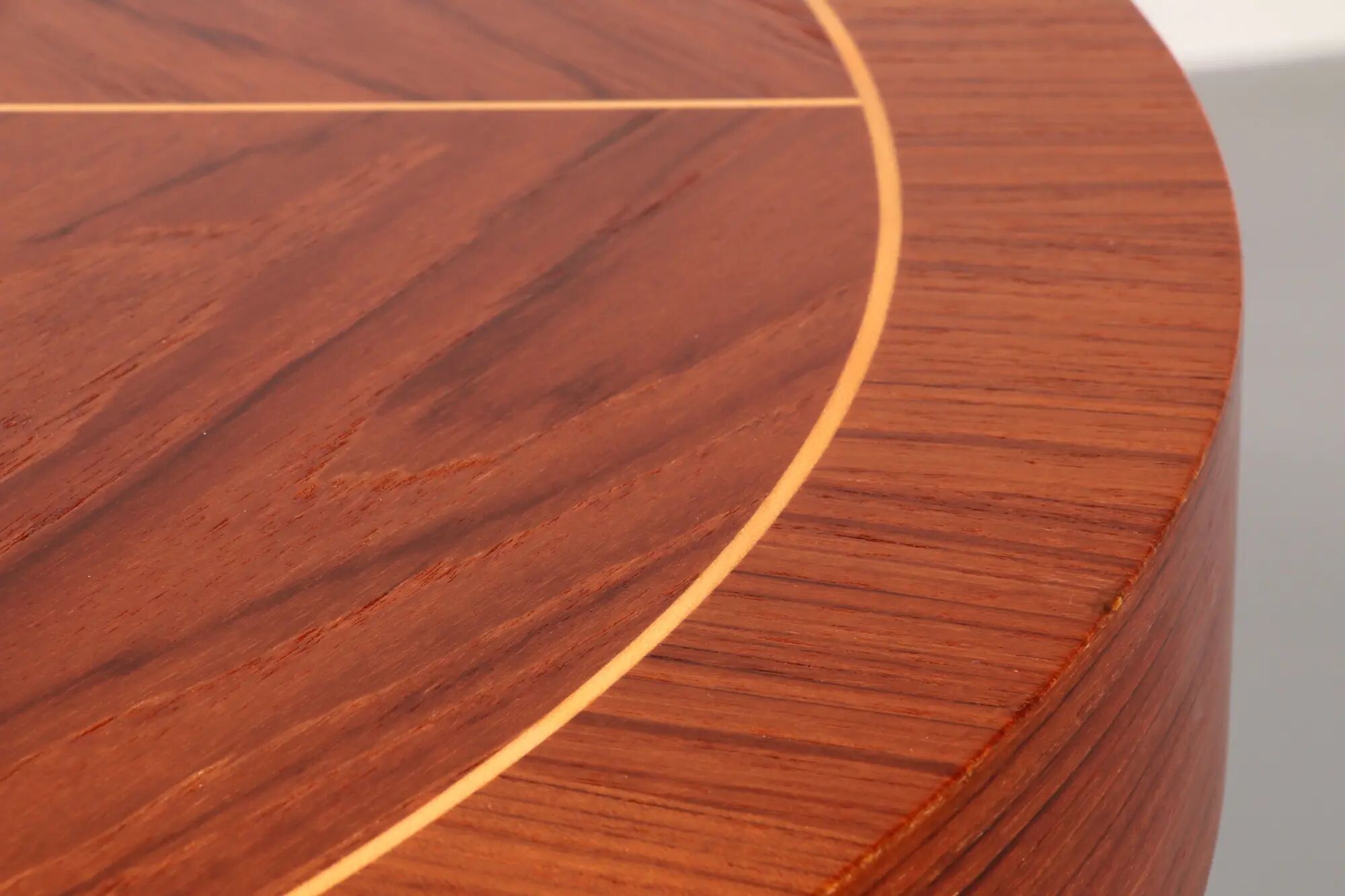 Italian mid-century dining table with stunning inlay star