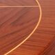 Italian mid-century dining table with stunning inlay star