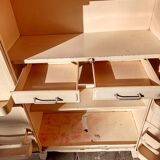 Two-door metal cabinet art deco