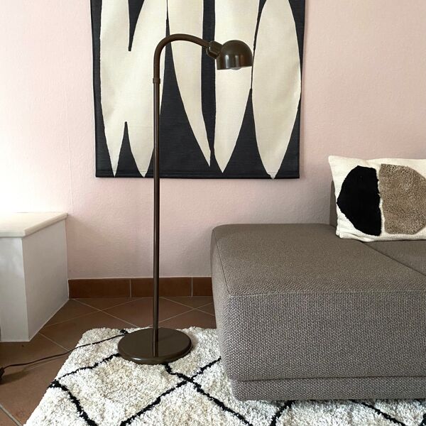 Lampadaire Vintage Sölken Leuchten Lampe Des Années 70, Intérieur Du milieu Du Siècle,