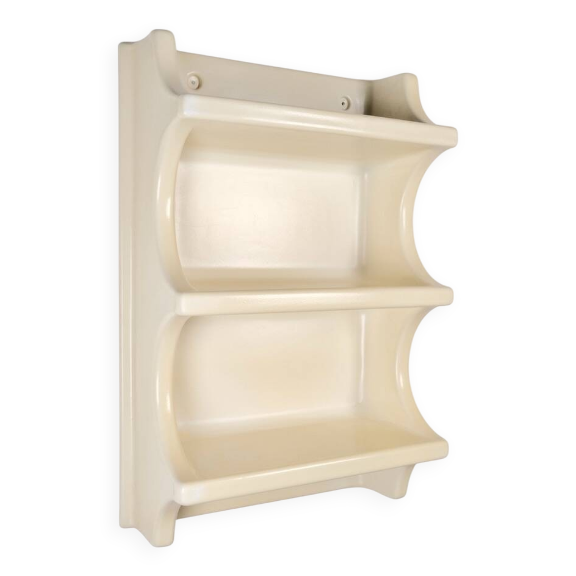 Space Age wall shelf in thermoformed plastic, 70s | Selency