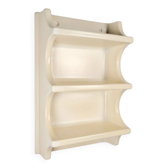 Space Age wall shelf in thermoformed plastic, 70s