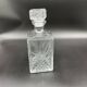 Vintage, whisky decanter, bottle, pitcher, cork, diamond décor, vegetable, 1960s, 1970s, Italy
