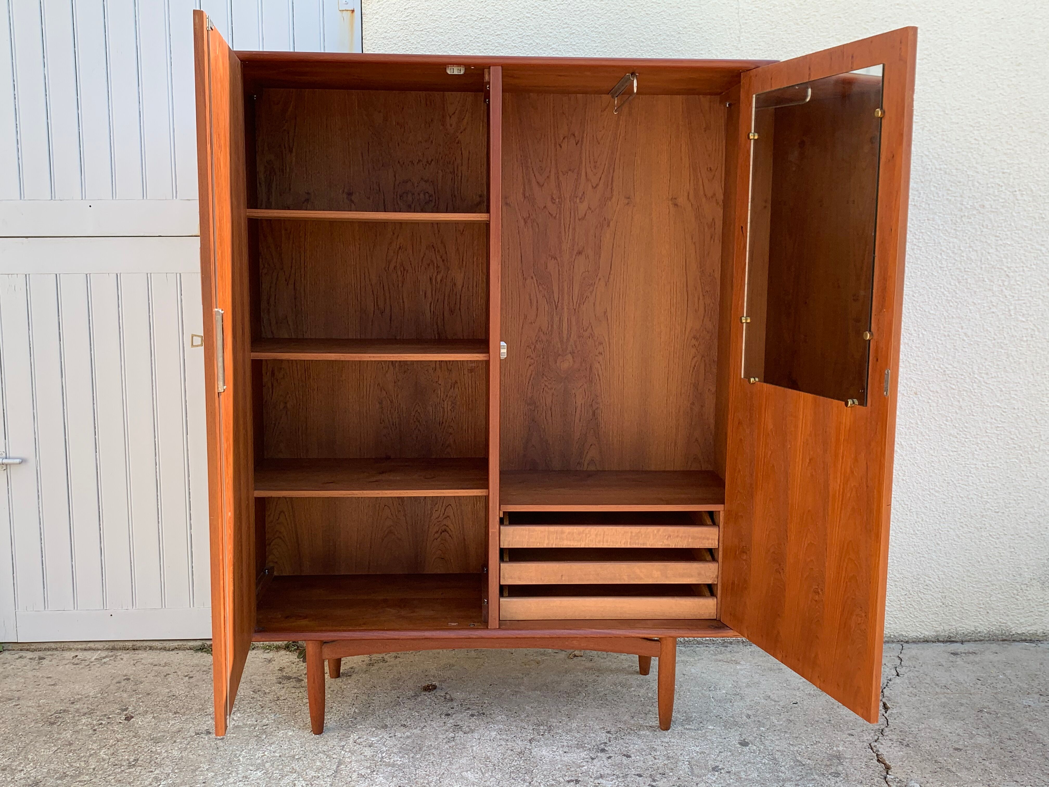 Armoire scandinave en Teck 1960 Selency