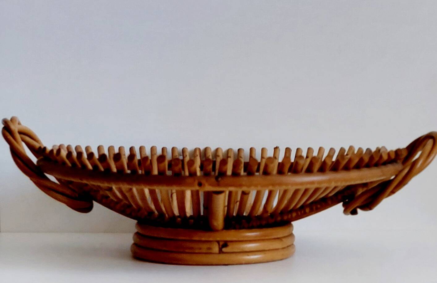 Vintage bamboo basket