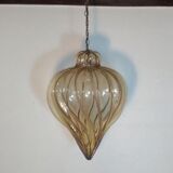 Electrified spiral lantern in blown Murano glass by Gianni Seguso 1960