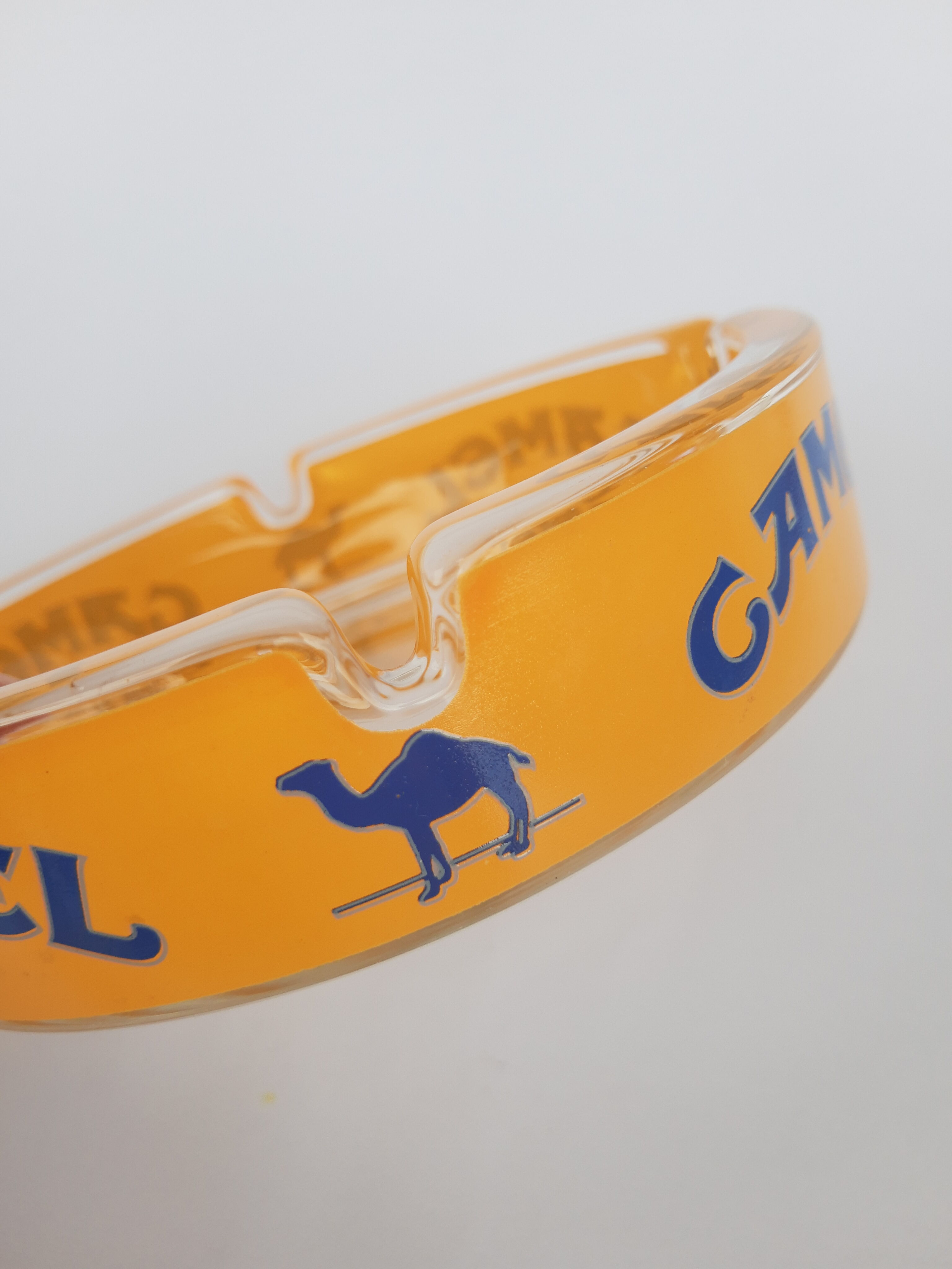 Camel advertising ashtray in vintage France glass