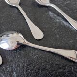 Guy Degrenne, France - Series of 7 mocha spoons - Stainless steel - Verlaine mirror model