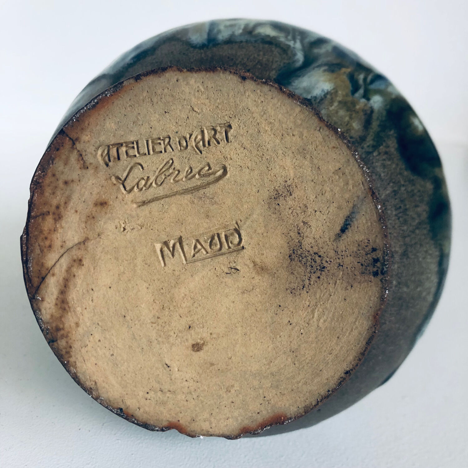 Art Deco vase in salt-glazed stoneware by Labrec by Labrut & Recullé