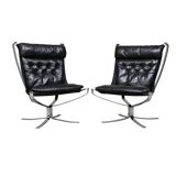 Set of Model Falcon Lounge Chairs by Sigurd Ressel for Vatne Mobler