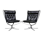 Set of Model Falcon Lounge Chairs by Sigurd Ressel for Vatne Mobler