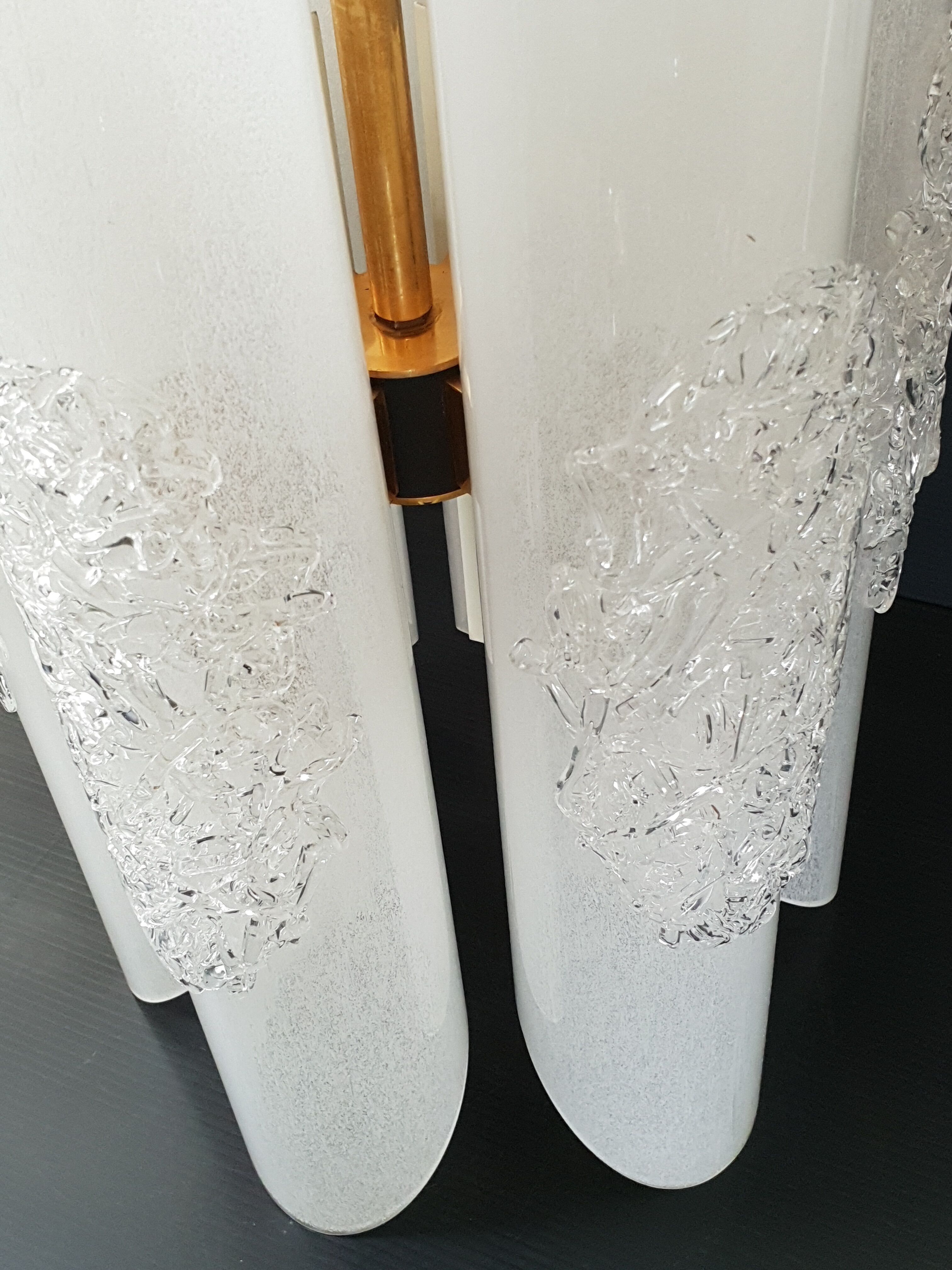 Vintage Murano 1960 Italian glass chandelier