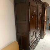 Antique Lorraine Wardrobe, 18th Century, Rustic Oak