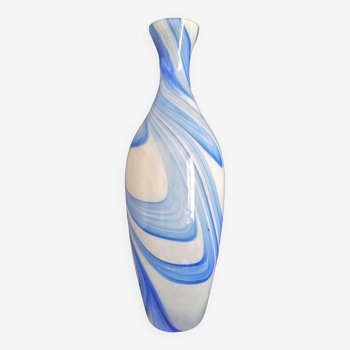 Grand vase soliflore en verre de Murano, H - 38 cm.